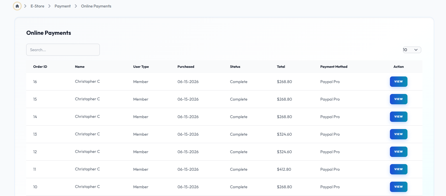 Online Payment